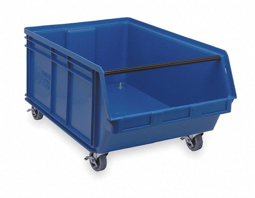 D5569 Mobile Bin Blue Polypropylene 14 7/8 in
