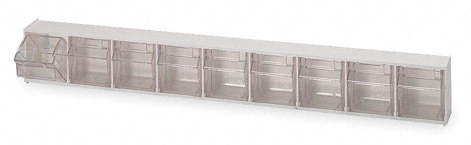 F1576 Tip-Out Bin Ivory Unfinished 3 1/8 in