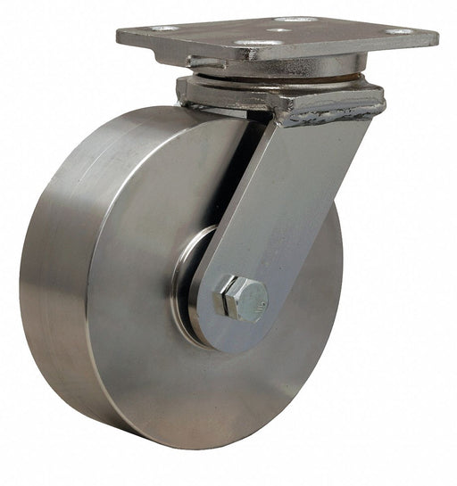 Plate Caster Swivel SS 7 1/2 H