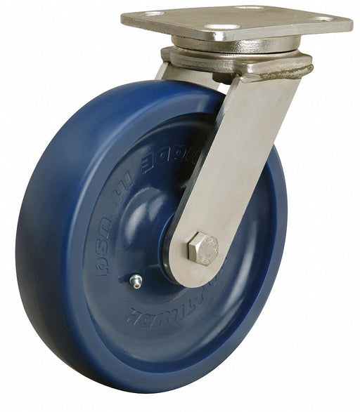 Plate Caster Swivel Polyurethane 9 1/2 H