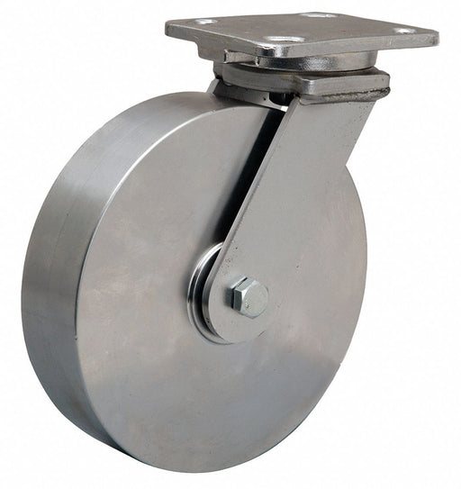 Plate Caster Swivel SS 9 1/2 H