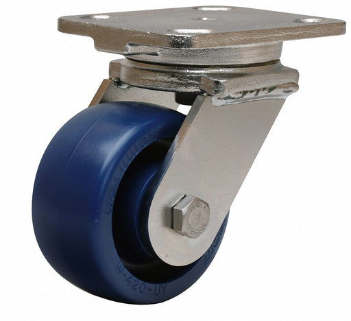 Plate Caster Swivel Polyurethane 5 5/8 H