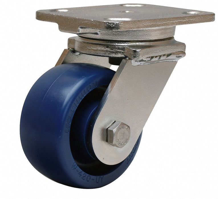 Plate Caster Swivel Polyurethane 5 5/8 H