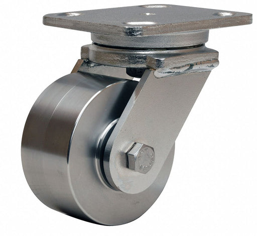 Plate Caster Swivel SS 5 5/8 H