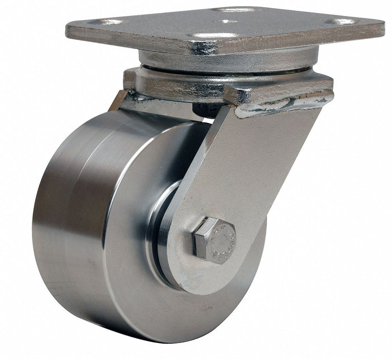 Plate Caster Swivel SS 5 5/8 H