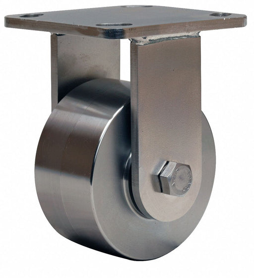 Plate Caster Rigid SS 5 5/8 H