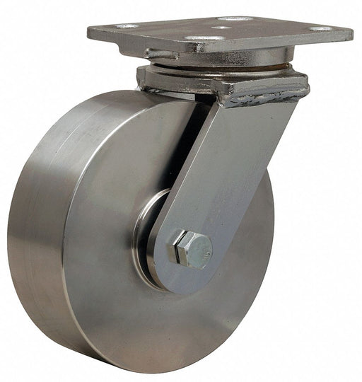 Plate Caster Swivel SS 7 1/2 H