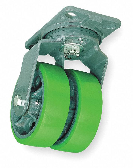 Plate Caster Swivel Rubber 7 3/4 H