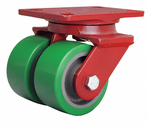 Plate Caster Swivel Polyurethane 5 5/8 H