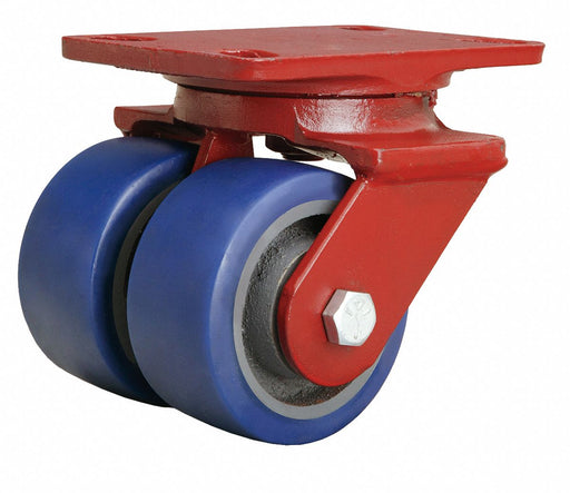 Plate Caster Swivel Polyurethane 5 5/8 H