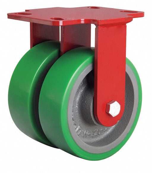 Plate Caster Rigid Polyurethane 7 3/4 H