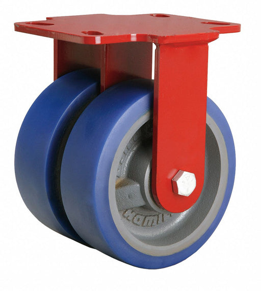 Plate Caster Rigid Polyurethane 7 3/4 H