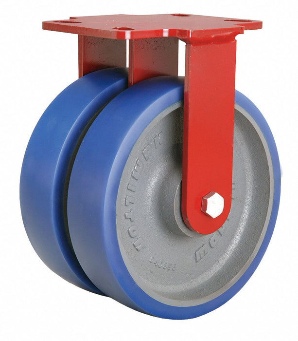 Plate Caster Rigid Polyurethane 9 3/4 H
