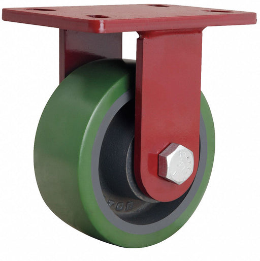 Plate Caster Rigid Polyurethane 7 1/2 H