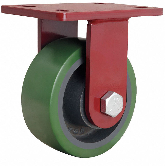 Plate Caster Rigid Polyurethane 7 1/2 H