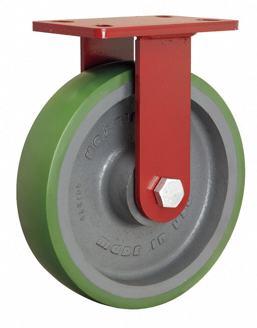 Plate Caster Rigid Polyurethane 11 1/2 H