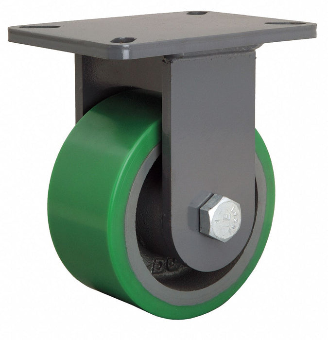 Plate Caster Rigid Polyurethane 8 H