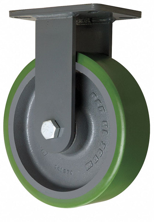 Plate Caster Rigid Polyurethane 12 1/2 H