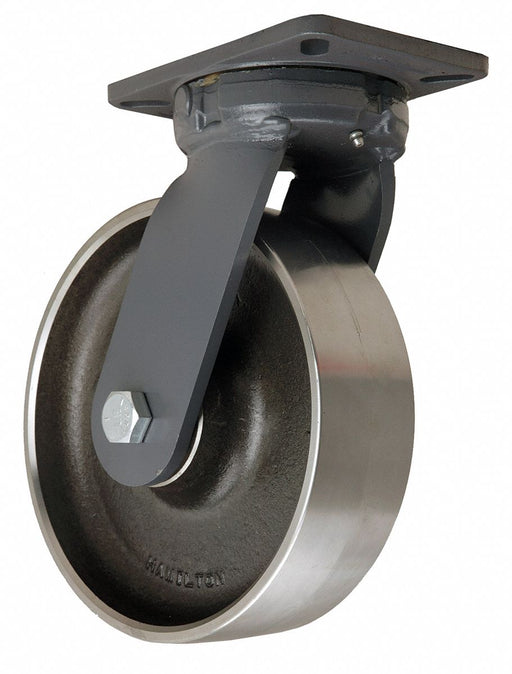 Plate Caster Swivel Steel 12 1/2 H