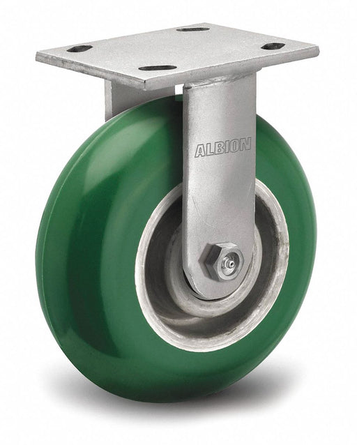 Plate Caster Rigid Polyurethane 6 1/2 H