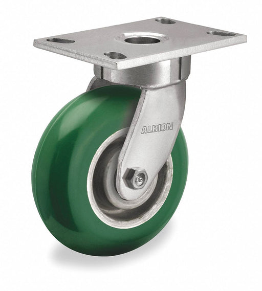 PlateCaster Kingpinless Swivl PU 6 1/2 H