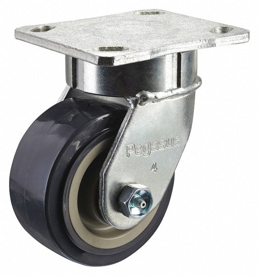 Plate Caster Swivel Polyurethane 5 5/8 H