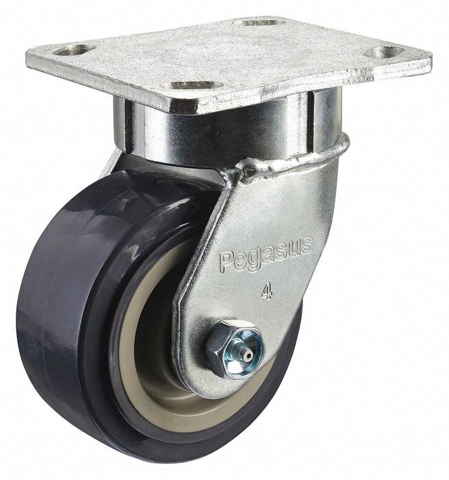 Plate Caster Swivel Polyurethane 5 5/8 H