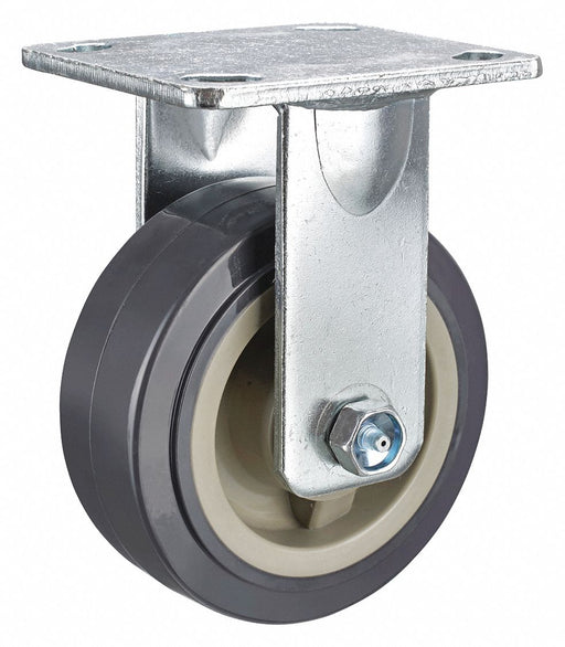 Plate Caster Rigid Polyurethane 6 1/2 H