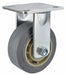Plate Caster Rigid Rubber 6 1/2 H