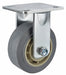 Plate Caster Rigid Rubber 7 1/2 H