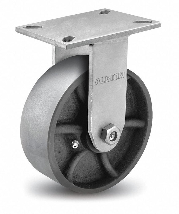 Plate Caster Rigid Iron 7 1/2 H