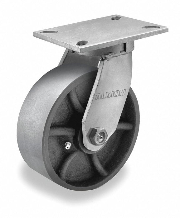 Plate Caster Kingpinless Swivel 12 1/2 H