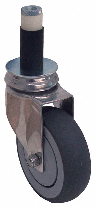 Threaded Stem Caster for Shopping Carts