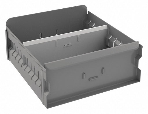 Drawer Bin Gray Steel 4 1/2 in