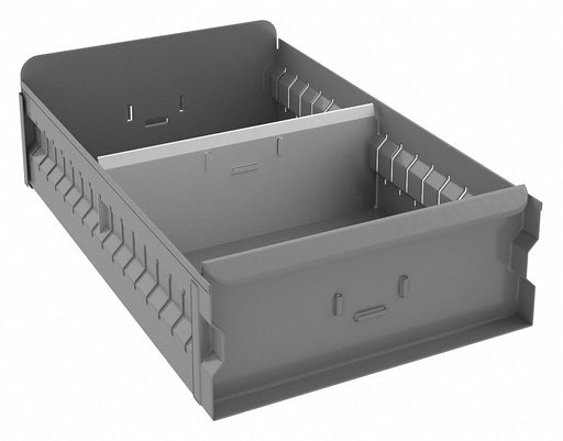 Drawer Bin Gray Steel 4 1/2 in