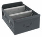 Drawer Bin Gray Steel 4 1/2 in