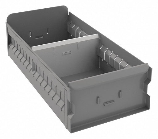 Drawer Bin Gray Steel 4 1/2 in