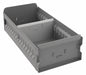 Drawer Bin Gray Steel 4 1/2 in