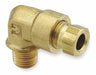 Elbow 90 Brass CompxM 3/8Inx1/4In PK10
