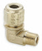 Elbow Brass Comp.1/4 MNPT1/4 PK10