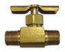 Needle Valve Straight Brass 1/4 in MNPT