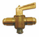 Ground Plug Valve 45 Deg 3/8 In Brass