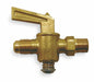 Ground Plug Valve 45 Deg 1/8 In Brass