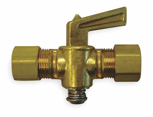 Ground Plug Valve 5/16 In 30 PSI Brass