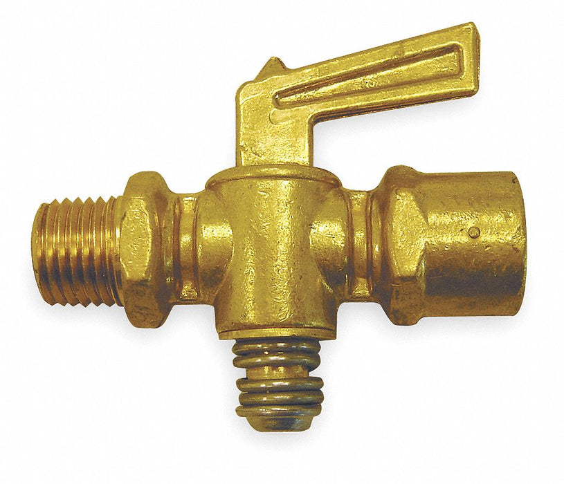Ground Plug Valve 1/8 In 30 PSI Brass