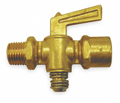 Ground Plug Valve 1/4 In 30 PSI Brass