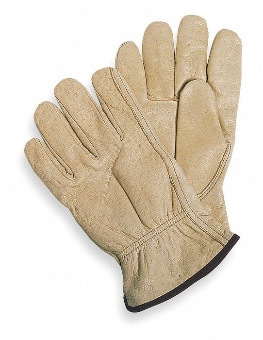 D1596 Leather Gloves Beige M PR