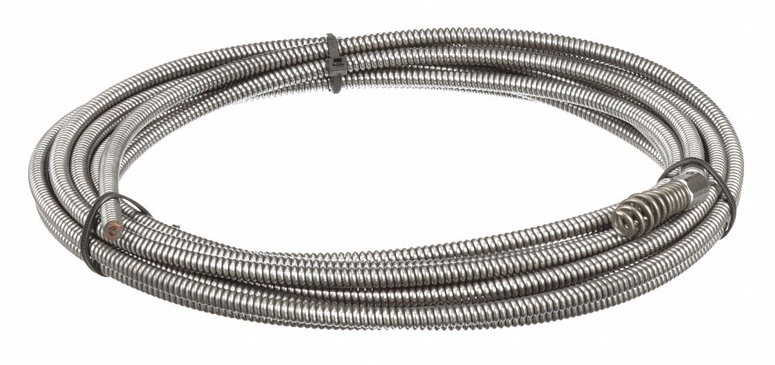 Drain Cleaning Cable 5/16 in Dia 25 ft L