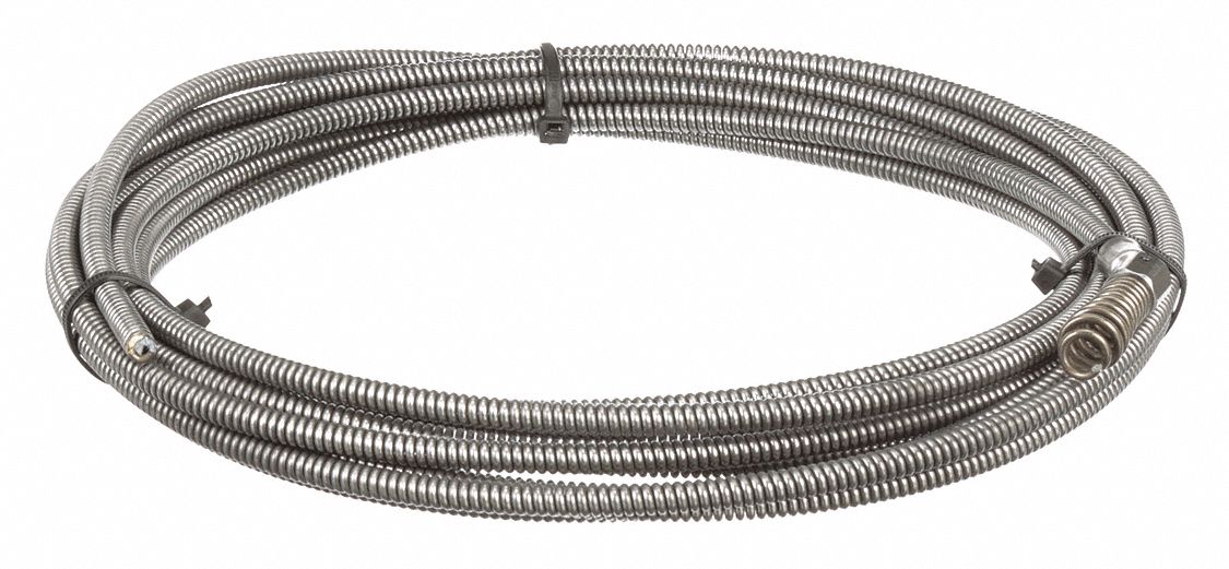 Drain Cleaning Cable 5/16 in Dia 25 ft L
