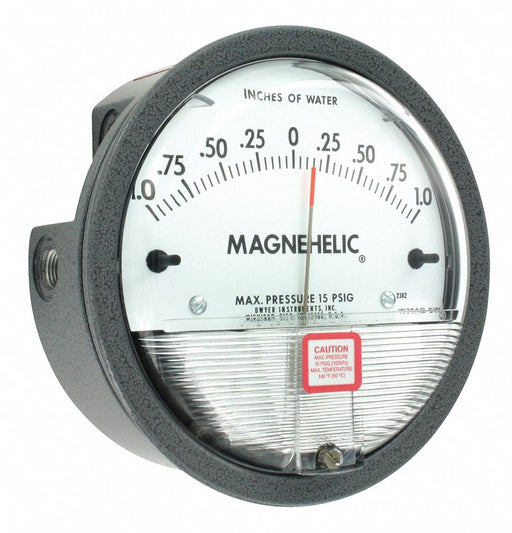 N0300 Pressure Gauge 1 In to 0 to 1 In H2O